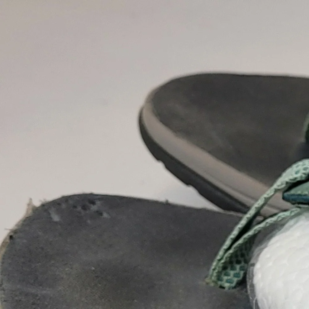 Merrell Bering Sea Sandals Womens 10 Teal‎ Green Good Leather Thong Slides